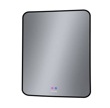 Grossman ELEGANS-норма BLACK (700*800*45) LED с сенсорным выключателем и подогревом