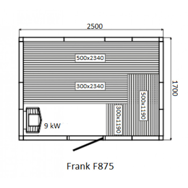 Frank F 876 (270x170x210) Кедр Экстра