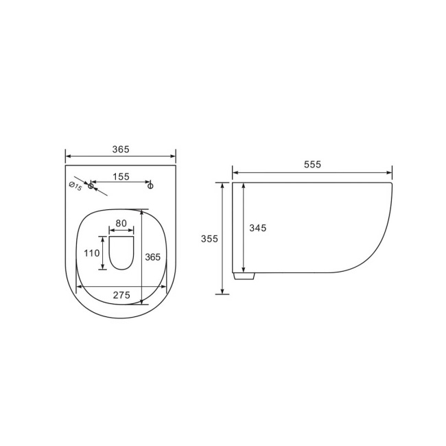 Vincea Evo VT1-34 безободковый, цвет белый, ультратонкое soft-close сиденье