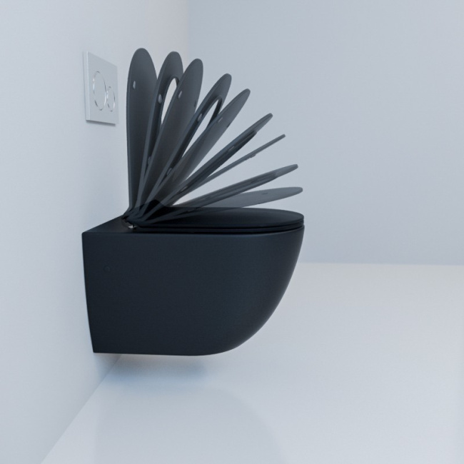 Esbano Fortex ESUPFORTBM безободковый с крышкой-сиденьем микролифт