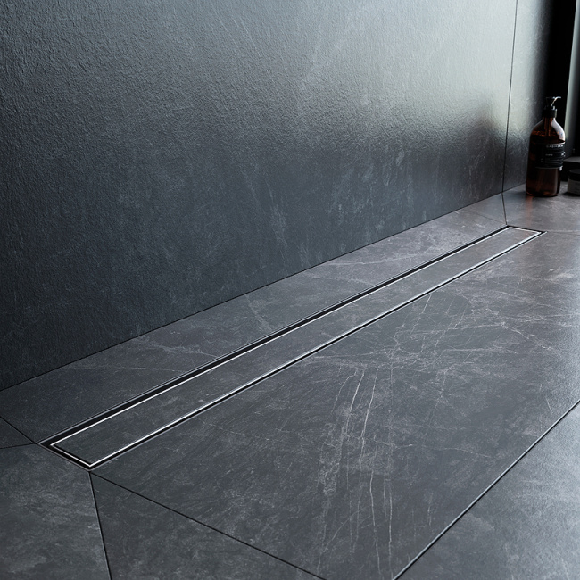 Am.Pm MasterFlow 90 W01SC-U11-090-04SB с решеткой Хром матовый / под плитку Tile