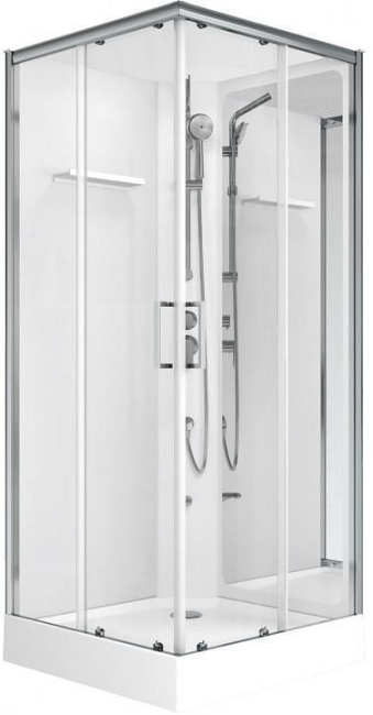 Aquanet Passion S 3.0 90x90, прозрачное стекло