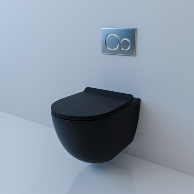 Esbano Fortex ESUPFORTBM безободковый с крышкой-сиденьем микролифт