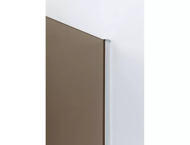 Cezares Slider (SLIDER-B-1-70/80-BR-Cr) профиль хром/стекло бронзовое