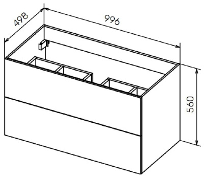 Cezares Premier-Hpl 100 см PREMIER-HPL-100-2C-SO-CESTR-BLUM