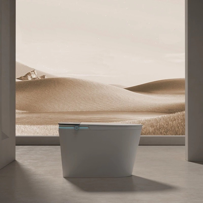 Ceruttispa Smart унитаз напольный ESTER с дистанционным управлением CT10617 (680x400x470)