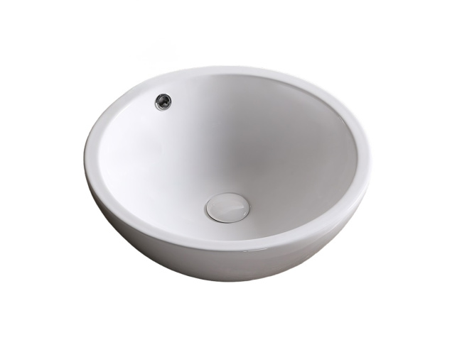 Ceruttispa CR1001 накладная, белая, круглая, с переливом 450х450х170