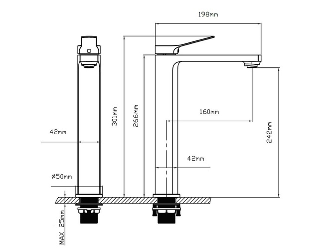 Vincea Arco VBF-4AR02CH, хром