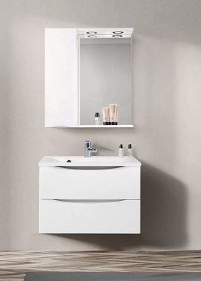 BelBagno Marino 70x75 MARINO-SPC-700/750-1A-BL-P-L левое с подсветкой