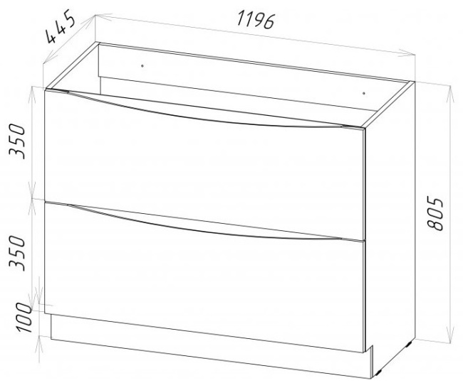 BelBagno Marino 120 см MARINO-1200-2C-PIA-BL-P