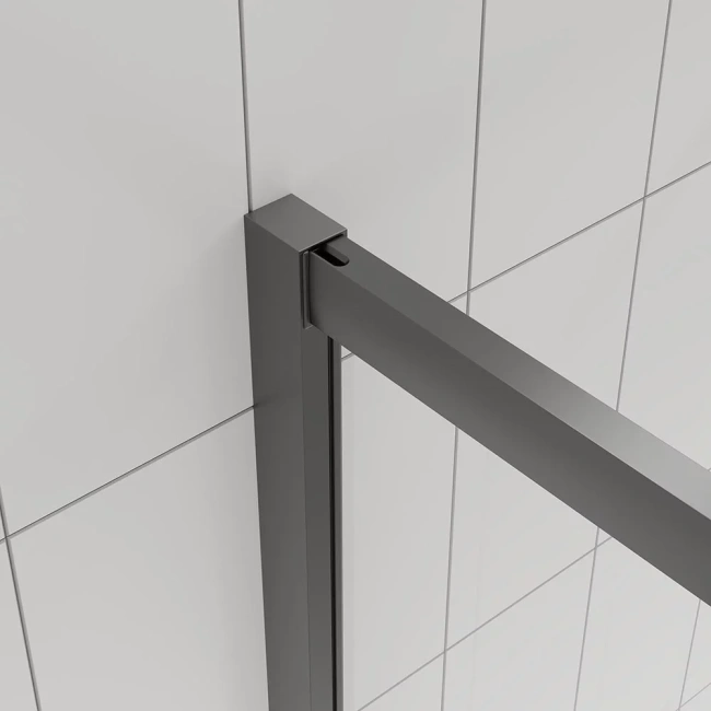 Veconi Evo 300 GR, 1100х900x1950, графит брашинг, тонированное матовое стекло