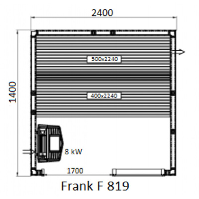 Frank F 819 (240x140x210) Кедр Экстра