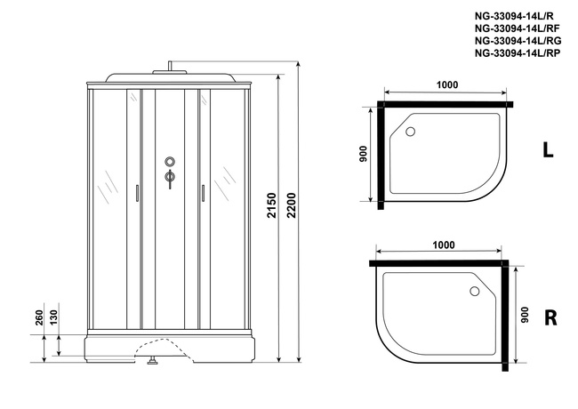 Niagara Classic NG-33094-14LG 100x90