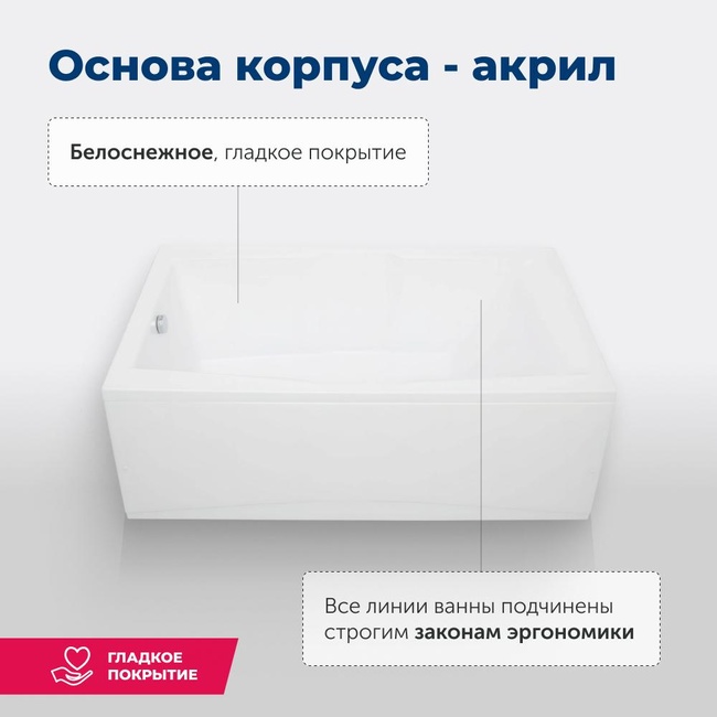 Aquanet Vega 190x100 (с каркасом)