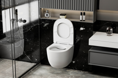 Abber Bequem AC1100MW белый матовый, безободковый