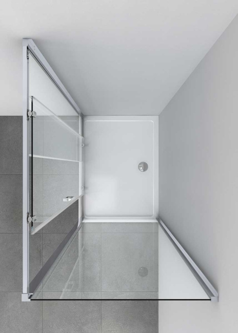 Vincea Alpha VSR-3AL8012CL, 1200x800, хром, стекло прозрачное без поддона