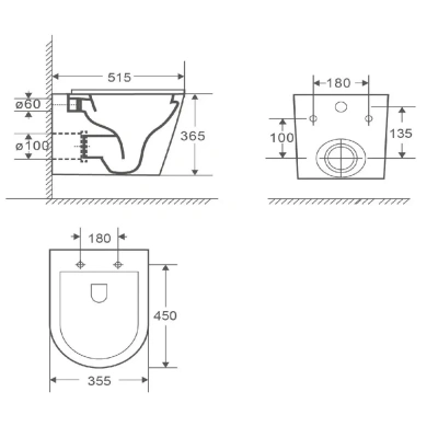 WeltWasser SALZBACH 043 GL-BL черный глянец