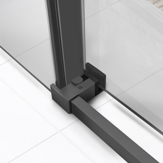 Vincea Slim Soft VDS-1SS150CLGM, 1500, вороненая сталь, стекло прозрачное