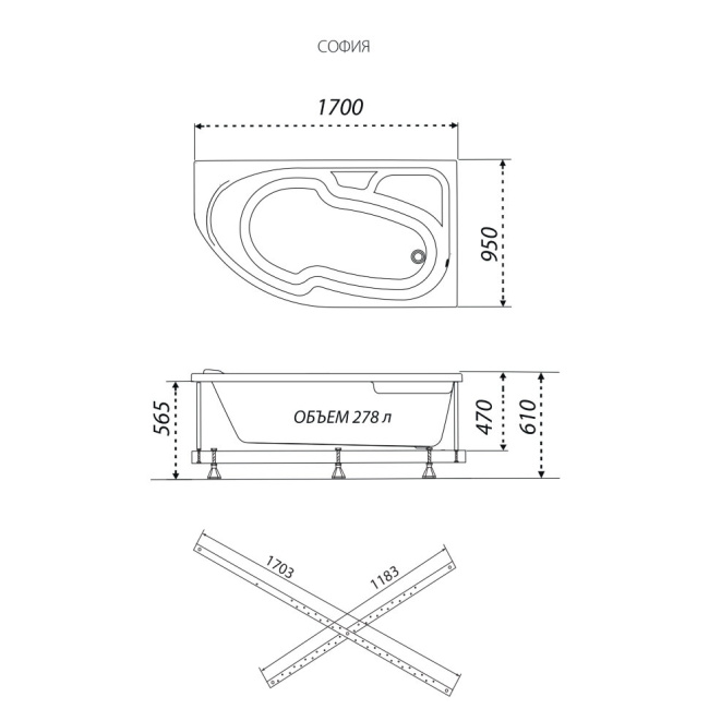 SanDav обрезанная София 170-правая (Щ0000046120)