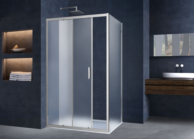 Vincea Alpha VSR-3AL8015MT, 1500x800, хром, стекло текстурное без поддона