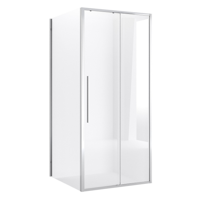 Niagara Nova NG-64-9A-A80-34 (90*80*195) прямоугольник,раздвижная,хром,стекло прозрачное,2места без поддона