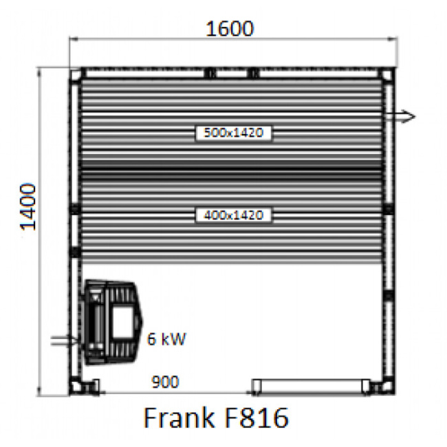 Frank F 818 (180x140x210) Кедр Экстра