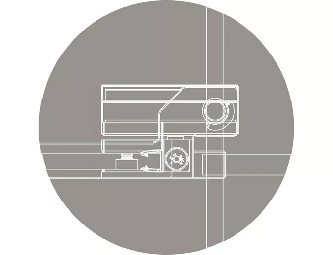 Cezares Slider (SLIDER-B-1-70/80-BR-Cr) профиль хром/стекло бронзовое