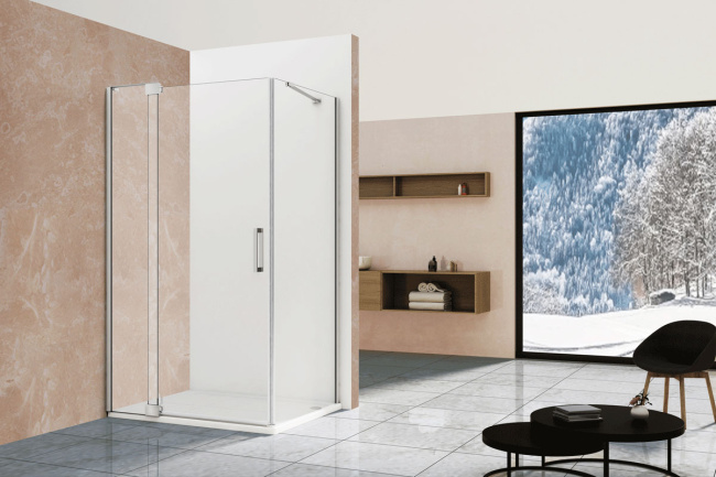 Vincea Extra VSR-1E809010CL, 800/900x1000, хром, стекло прозрачное без поддона