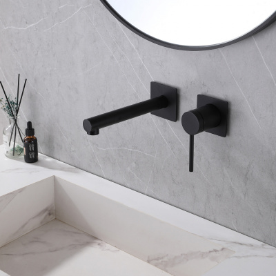 ABBER Emotion AF8812B для раковины скрытого монтажа, черный матовый