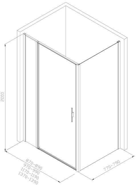 Allen Brau Priority 120x80 3.31007.00 + 3.31013.00 хром без поддона