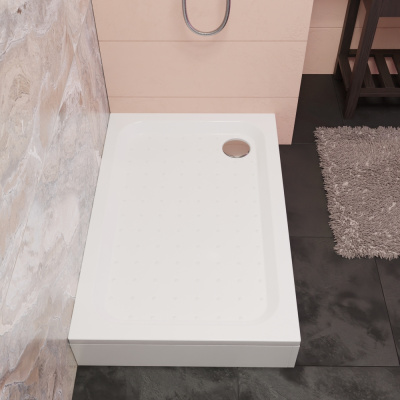 RGW STYLE /Прямоуг Ø90  (FW5-8)/80*100*3,5 h22 (сифон, экраны приобретаются отдельно)