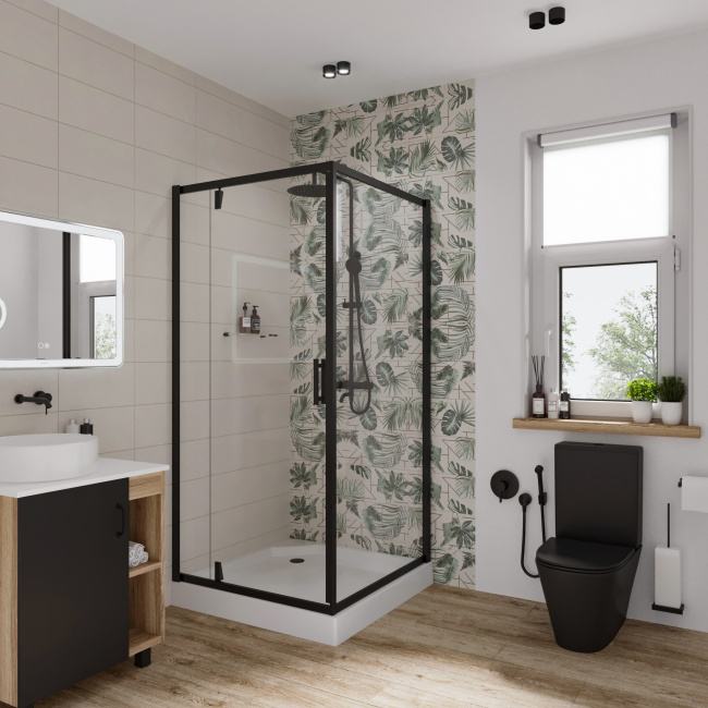 Niagara Nova NG-6801-08 BLACK 90x90 без поддона