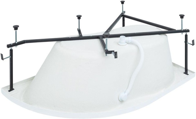 Aquanet Graciosa 150x90 L (с каркасом и фронтальной панелью)