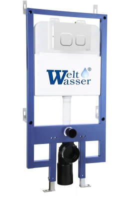 Комплект унитаза с инсталляцией и кнопкой Weltwasser BAMBERG 545 + GELBACH 043 MT-BL + BAMBERG BL