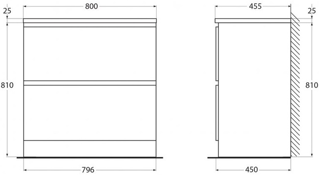BelBagno Albano 80 см ALBANO-800-2C-PIA-RR