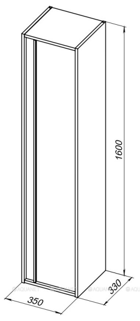 Aquanet Lino 35 белый матовый