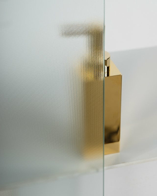 BelBagno Uno 90х90 UNO-195-A-2-90-P-Cr профиль Хром стекло рифленое без поддона