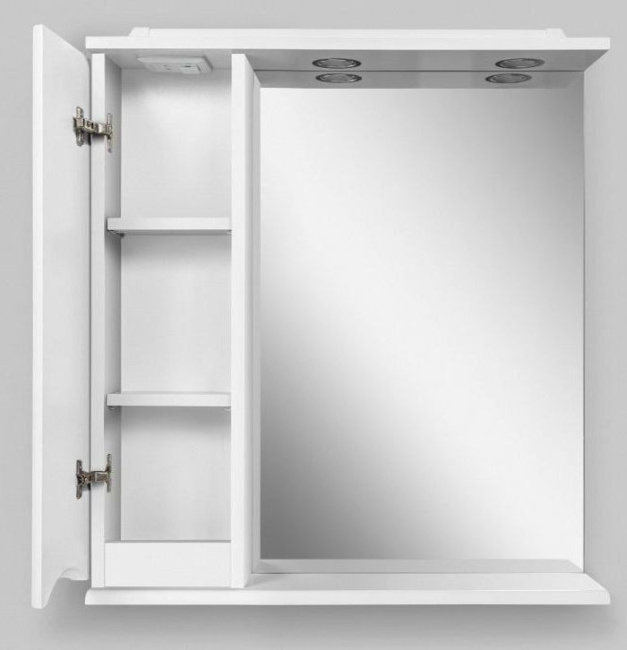 BelBagno Marino 80x75 MARINO-SPC-800/750-1A-BL-P-L левое с подсветкой