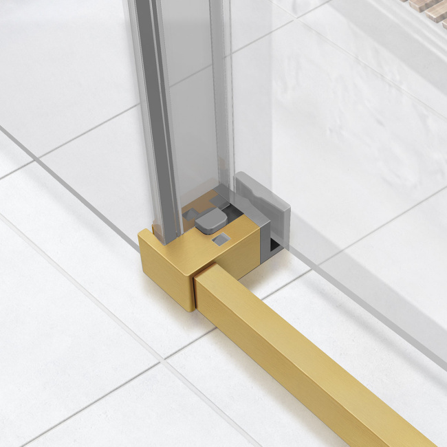 Vincea Slim Soft VSR-1SS9012CLG, 1200*900, брашированное золото, стекло прозрачное