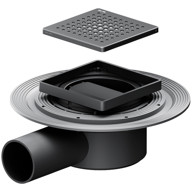 Am.Pm MasterFlow 10 W01BD-P11-010-01BM с Черной матовой решеткой Cut Gradient