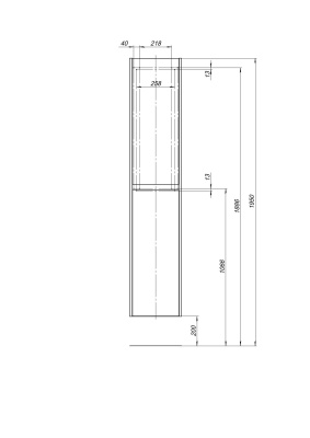 Aquanet Nova Lite 35 дуб рошелье