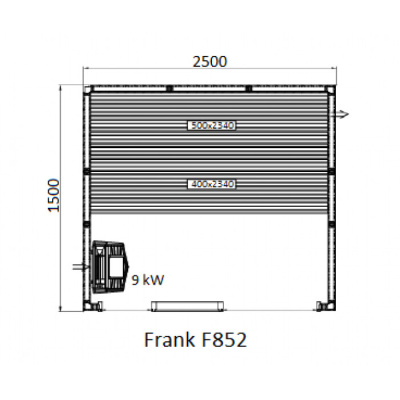 Frank F 855 (150x150x210) Кедр Экстра