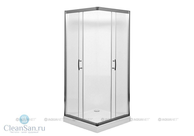 Aquanet Alfa Cube NAA1142 90x90, прозрачное стекло без поддона