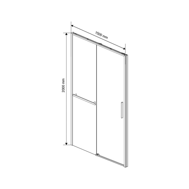 Vincea Slim Soft VDS-1SS150CLGM, 1500, вороненая сталь, стекло прозрачное