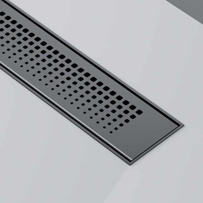 Am.Pm PrimeFlow 50 W02SC-P11-050-01BM с Черной матовой решеткой Cut Gradient