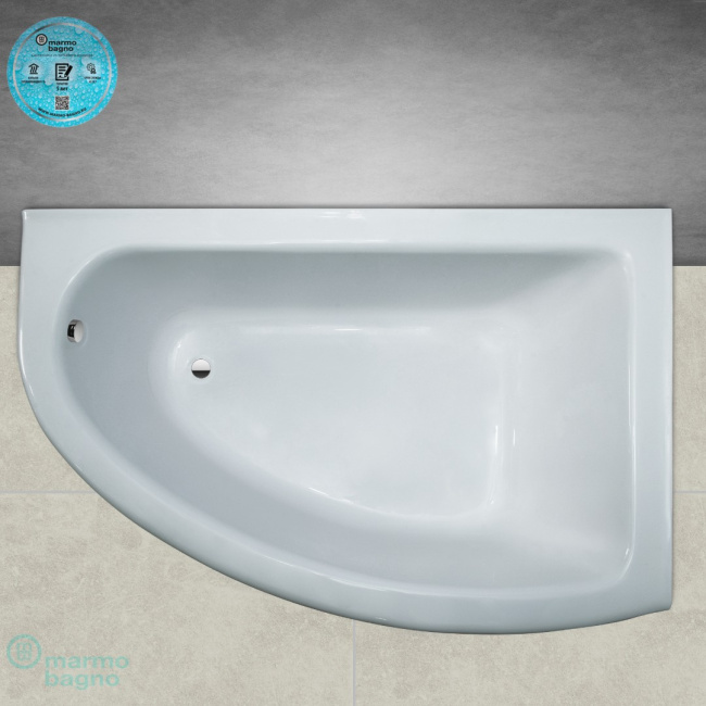 Marmo Bagno Альба правая 170x110 с ножками