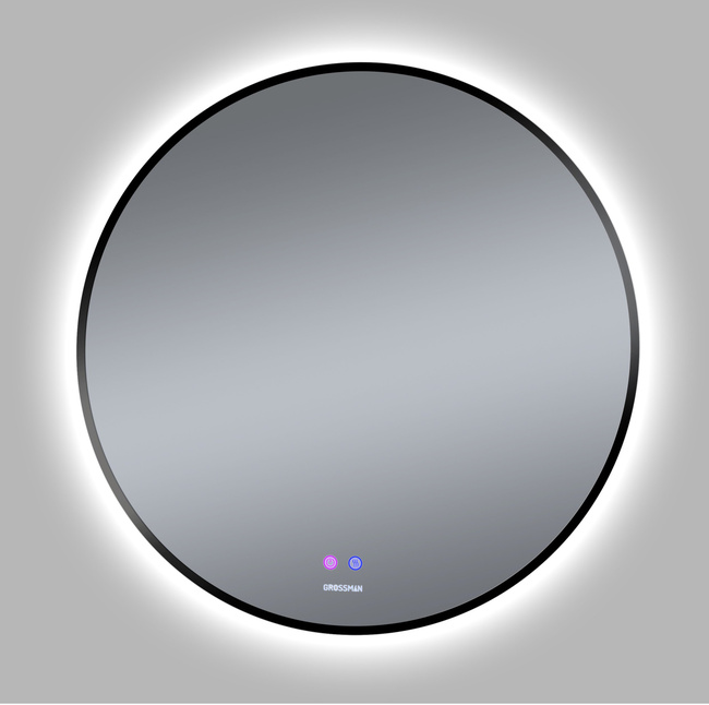 Grossman COSMO-норма BLACK (700*700*45) LED с сенсорным выключателем и подогревом