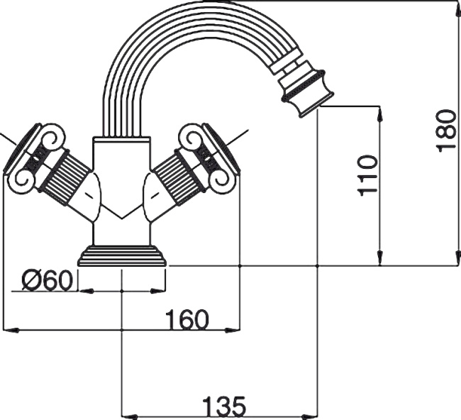 Cezares Olimp OLIMP-BS2-02-Sw с донным клапаном
