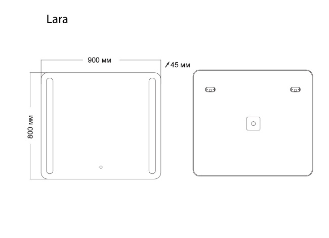 Grossman Lara 139080 90x80 с LED подсветкой