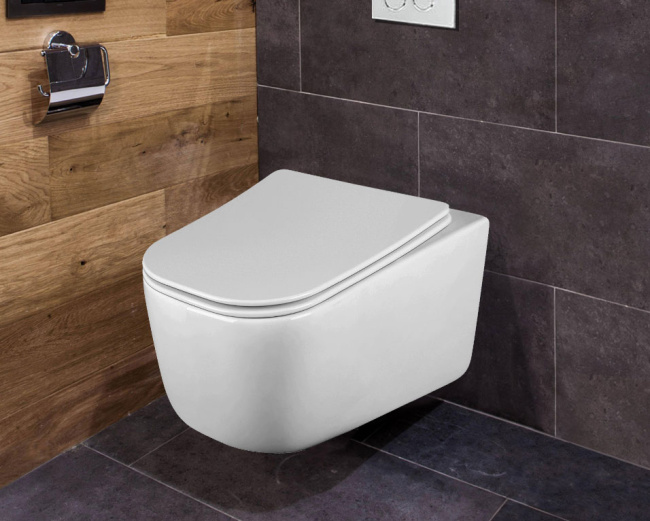 Vincea Core VT1-28 безободковый, цвет белый, ультратонкое soft-close сиденье